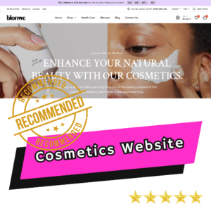 Cosmetics e-Commerce Website Template