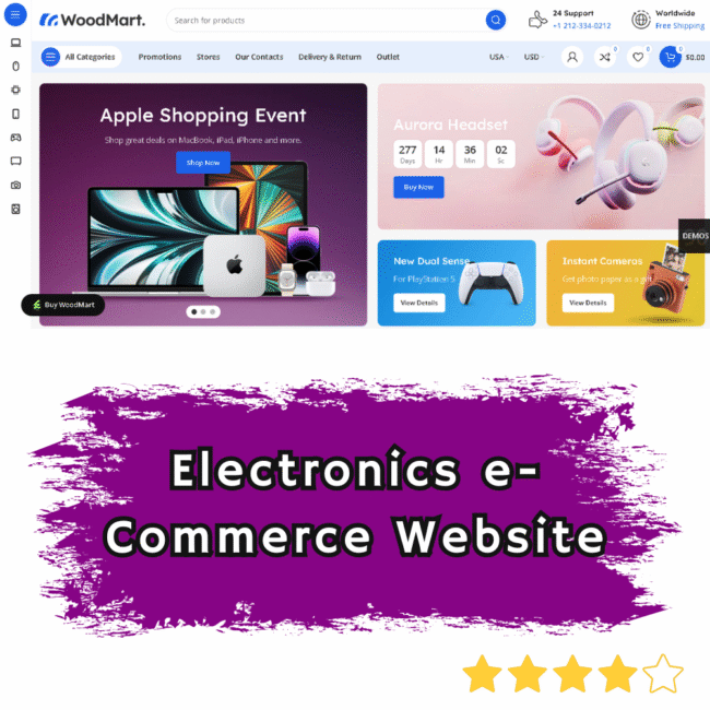 Electronics e-Commerce Website Template