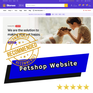 Petshop e-Commerce Website Template