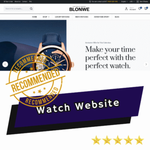 Watch e-Commerce Website Template