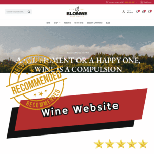 Wine e-Commerce Website Template