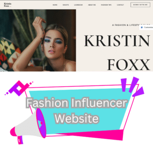 Fashion Influencer Website Template