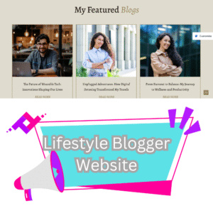 Lifestyle Blogger Website Template