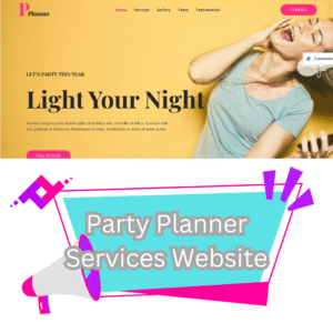 Party Planner Services Website Template