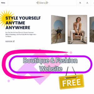Free Boutique and Fashion Website