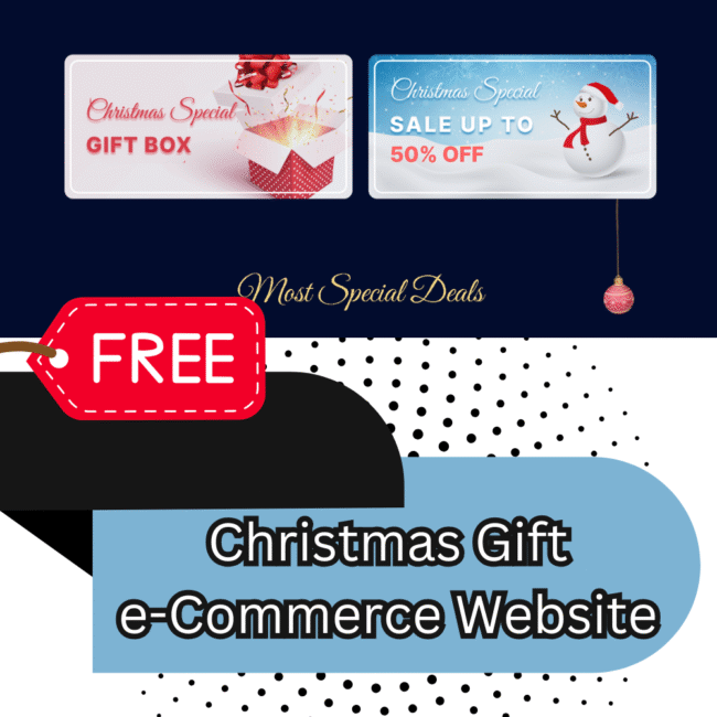 Christmas Gift e-Commerce Website Template 2025