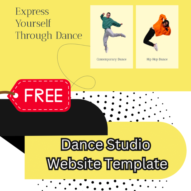 Dance Studio Website Template 2025