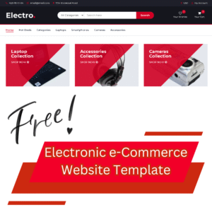 Electronic e-Commerce Website Template 2025