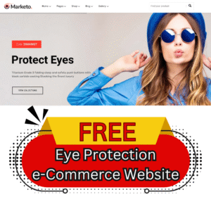 Eye Protection e-Commerce Website Template 2025