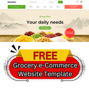 Grocery e-Commerce Website Template 2025