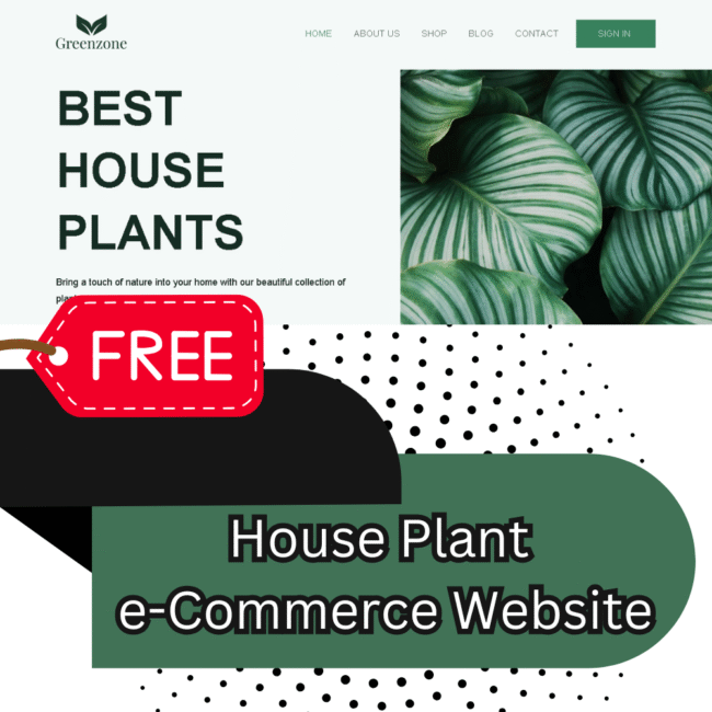 House Plant e-Commerce Website Template 2025