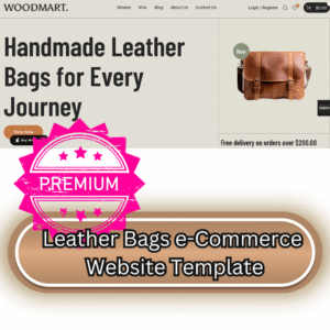 Leather Bags e-Commerce Website Template 2025