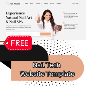 Nail Tech Website Template 2025