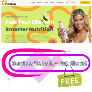 Nutritionist Services Website Template