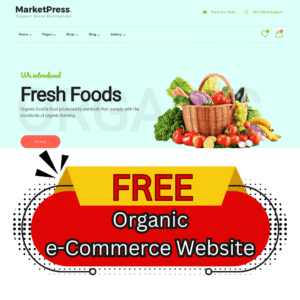 Organic e-Commerce Website Template 2025