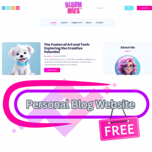 Personal Blog Website Template