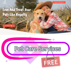 Pet Care Services Website Template
