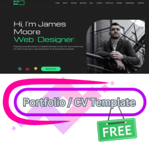 Portfolio/CV Website Template