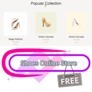 Shoe Online Store Website Template