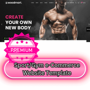 Sports & Gym e-Commerce Website Template 2025