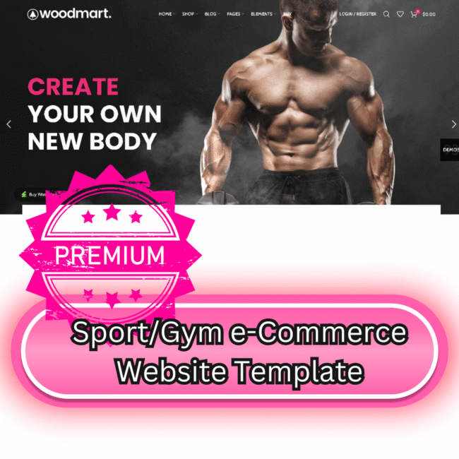 Sports & Gym e-Commerce Website Template 2025