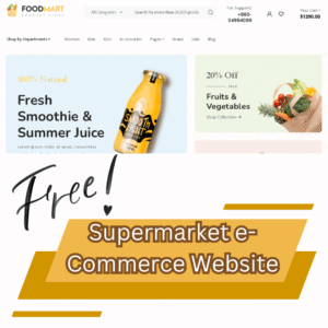 Supermarket e-Commerce Website Template 2025
