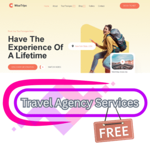 Travel Agency Service Website Template