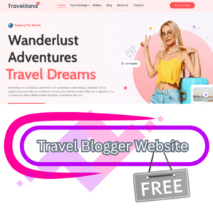Travel Blogger Website Template